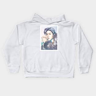 Min Yoongi Agust D Watercolour Painting Kids Hoodie